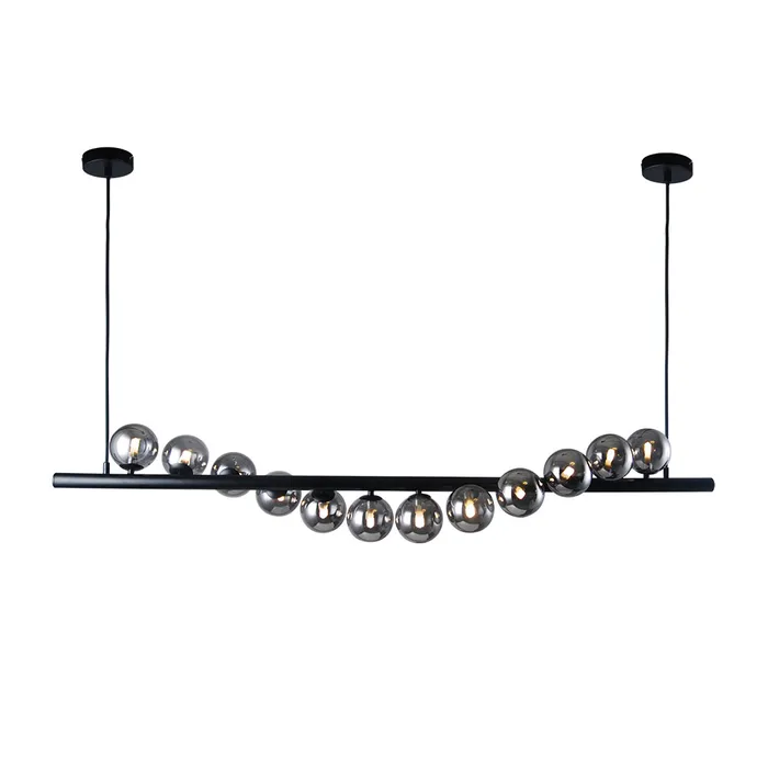 Pendant lamp Midday 12L Bar BLK