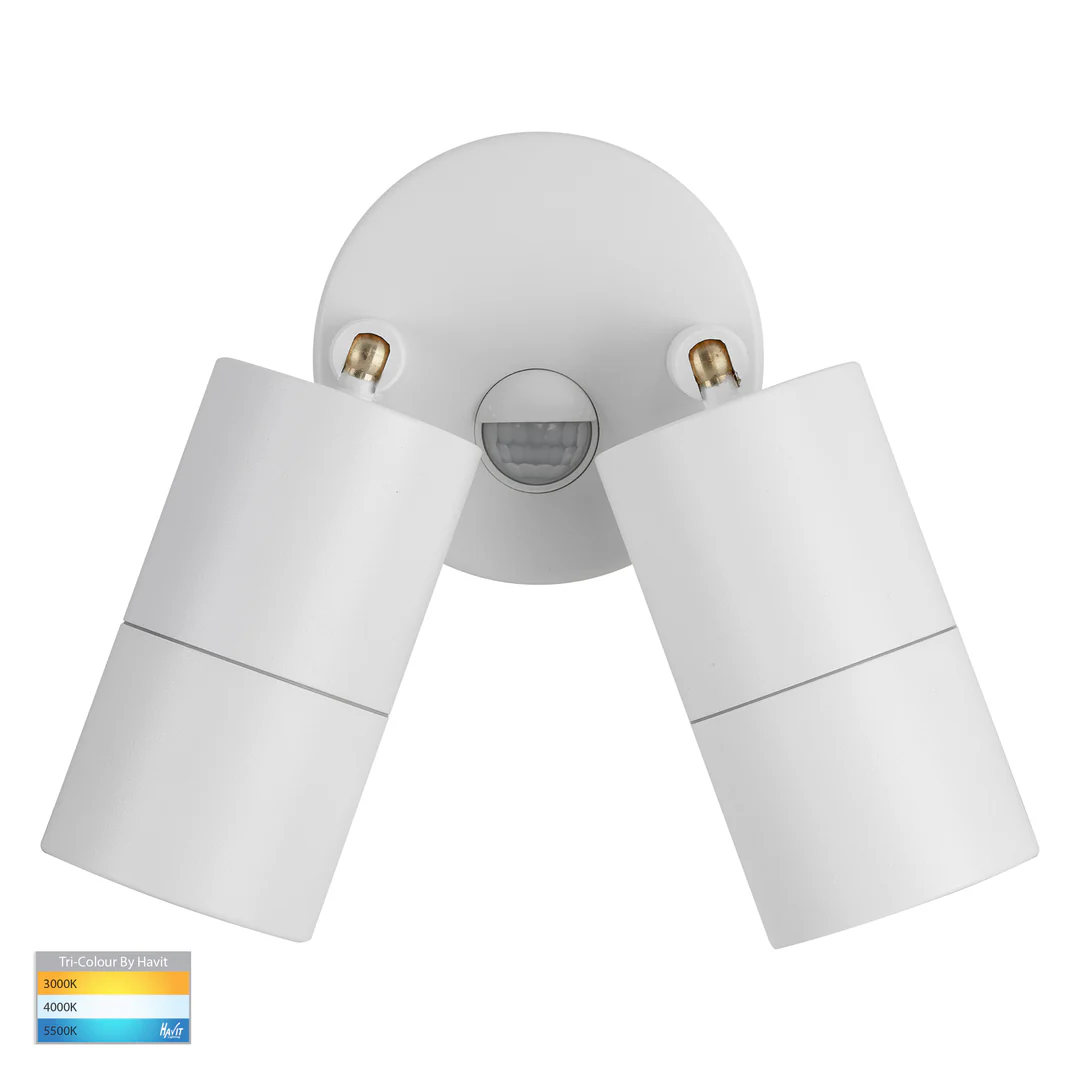 Wall light Tivah Aluminium WTH 3CCT Double Adjustable HV1335T-PIR IP65