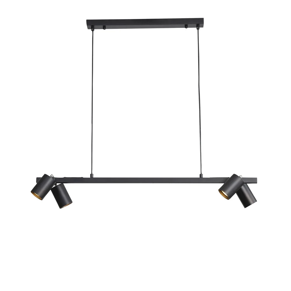 Pendant lamp BRIDGE 4 GU10 BLACK