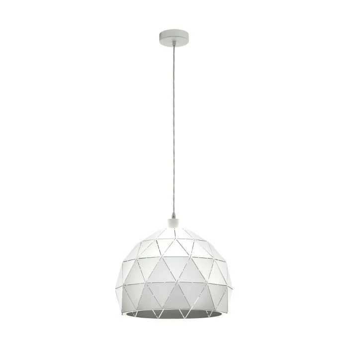 Pendant lamp Roccaforte E27 D40 WHT