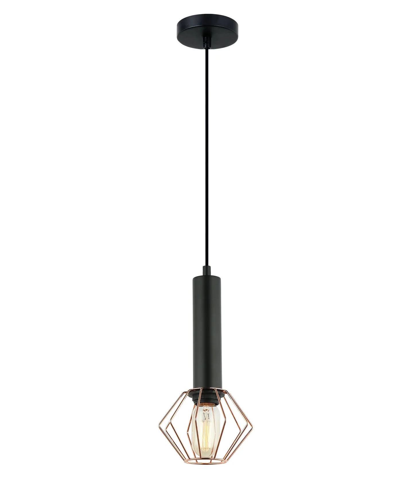 Pendant lamp CORAZON Diamond Matt Blk