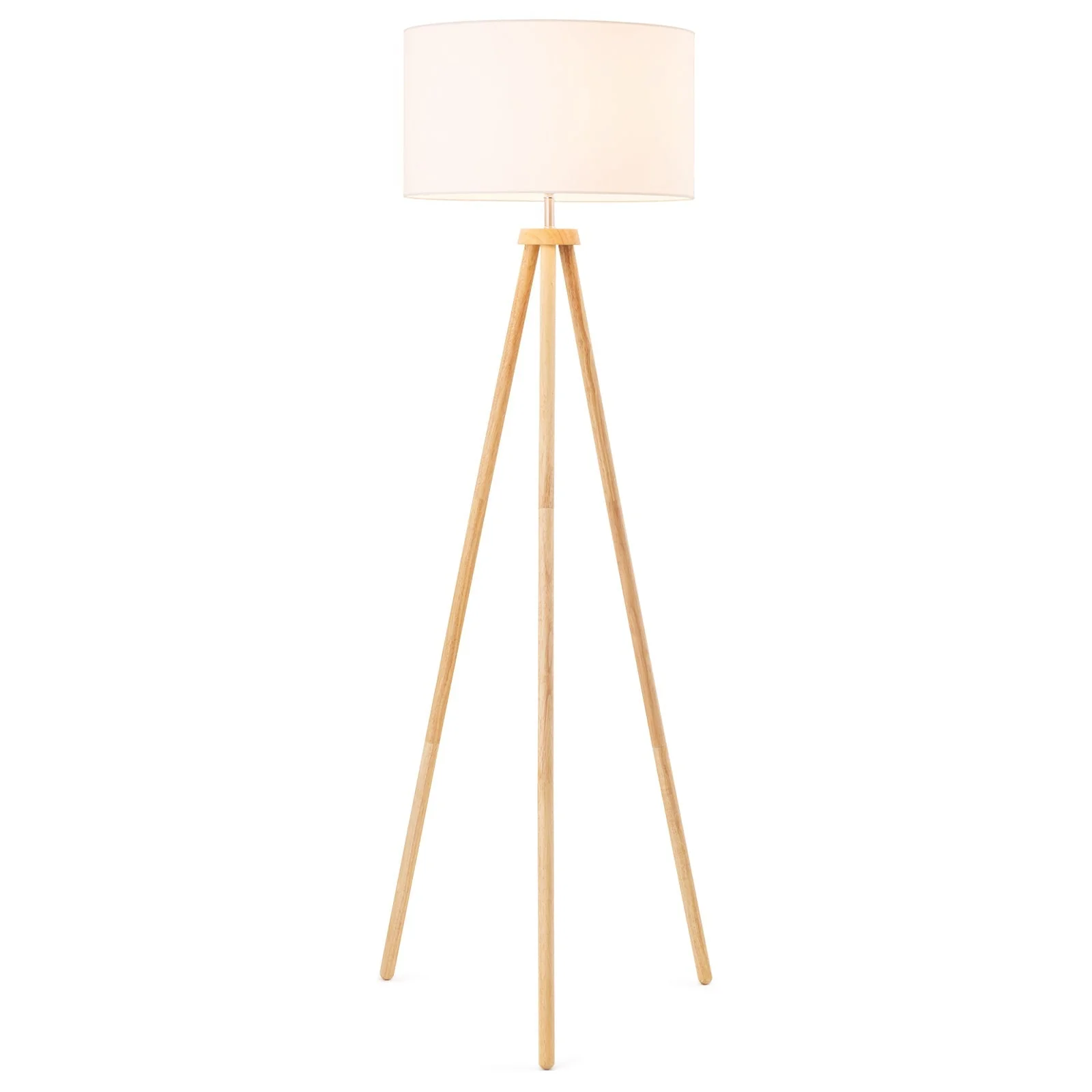 Floor lamp Briar E27 tripod WHT