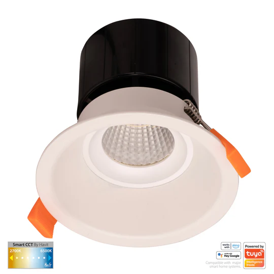 Recessed Downlight Prime CCT LED 12W IP54 WIFI WHT