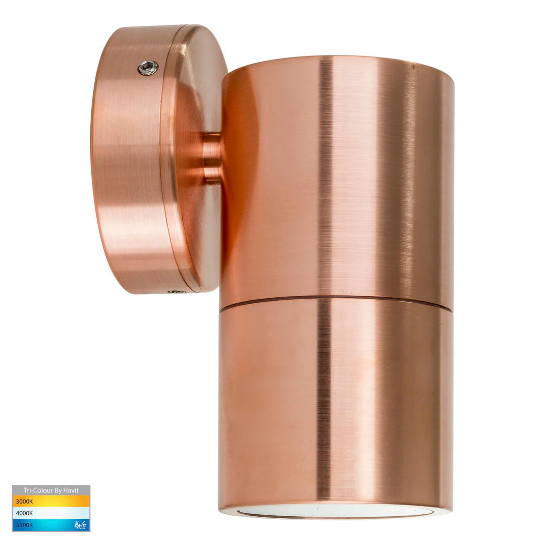 Wall light Tivah Solid Copper 3CCT Fixed Down HV1117GU10T IP65