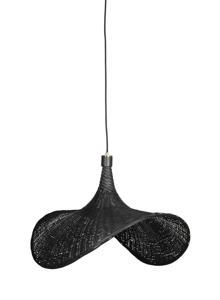 Single pendant ROSSANA-70 Black