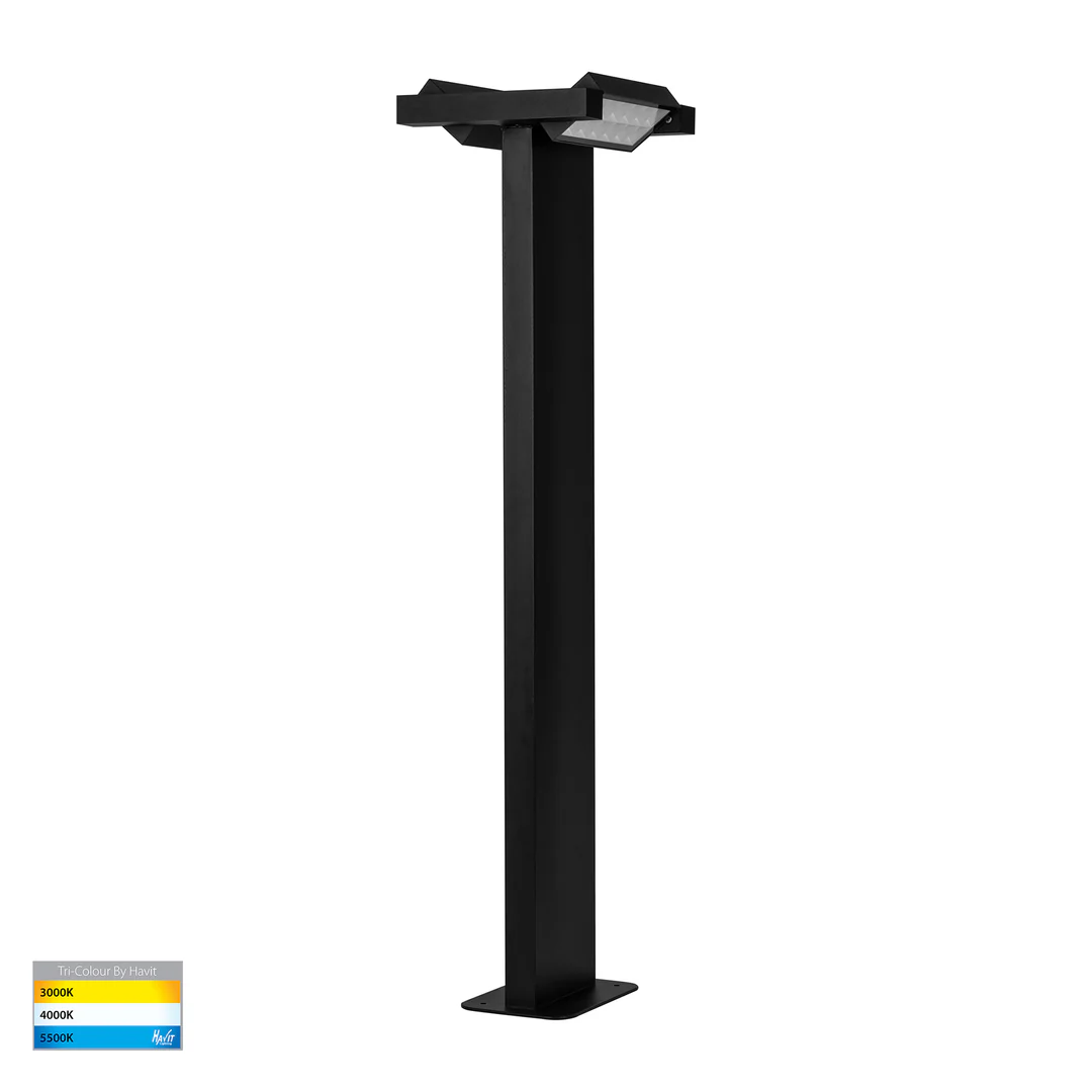 HV1635T-BLK-240V Locu Double Adjustable LED Bollard Light