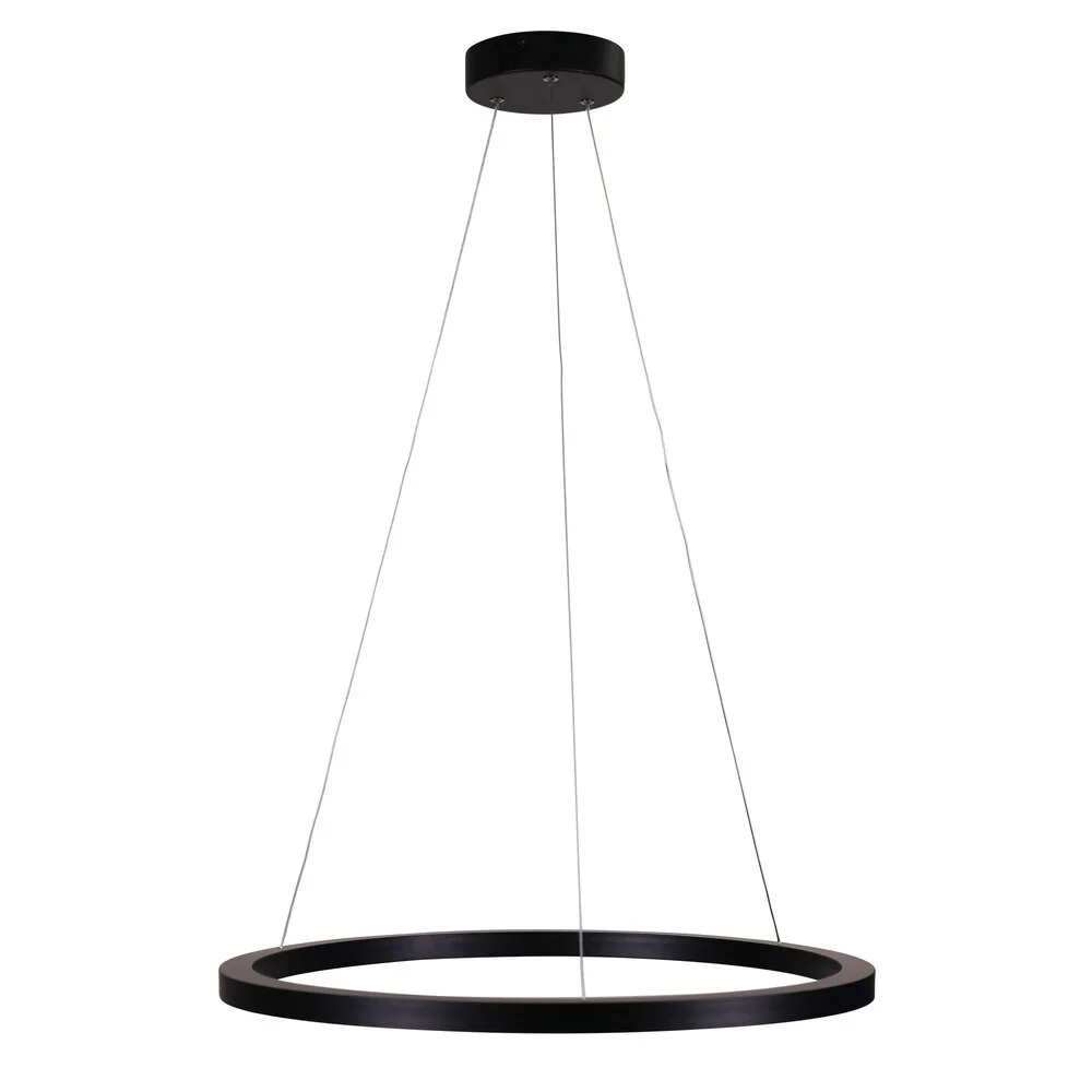Pendant lamp NEBULA.60 CTS 60CM LED RING BLACK