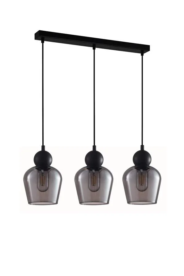 Pendant lamp CHAMPAN2X3S E27 black