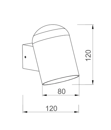 Wall light KEILA 2 Exterior Oval Surface Mounted Wall Lights IP65 35W LED WHT