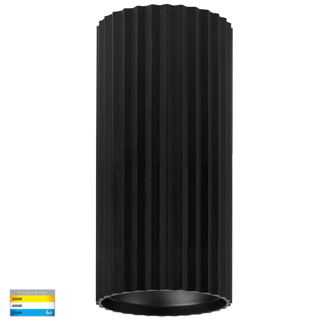 Surface downlight HV5852S-BLK-EXT  Nella 3CCT LED 12W IP65