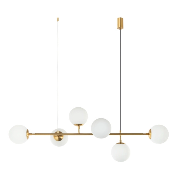 Pendant lamp Ivy 6lt E27 L125 GLD OP