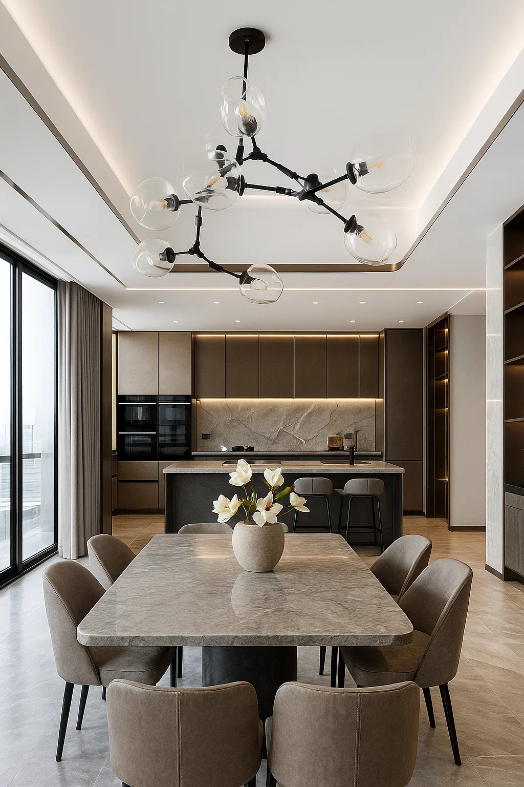 Pendant lamp Burgeon S9 BL