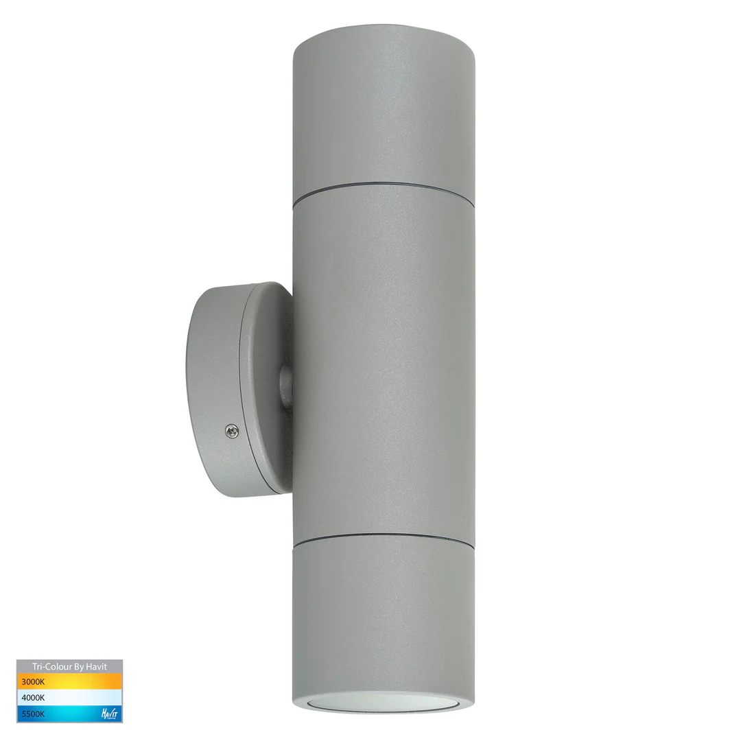 Wall light Tivah Silver 3CCT Up-Down HV1047GU10T IP65