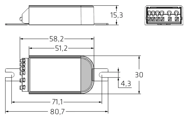 Arditi Casambi DALI interface with CASAMBI lighting control, configurable