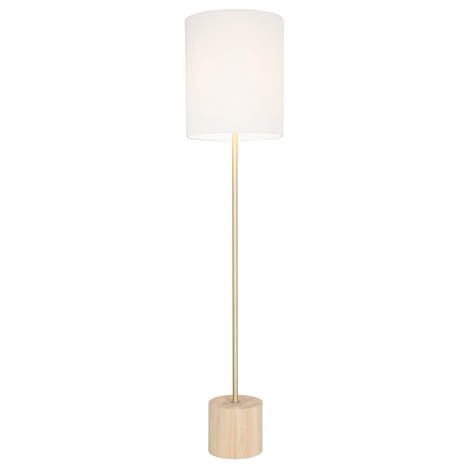 Floor lamp Flemington Pleated shade E27 WHT