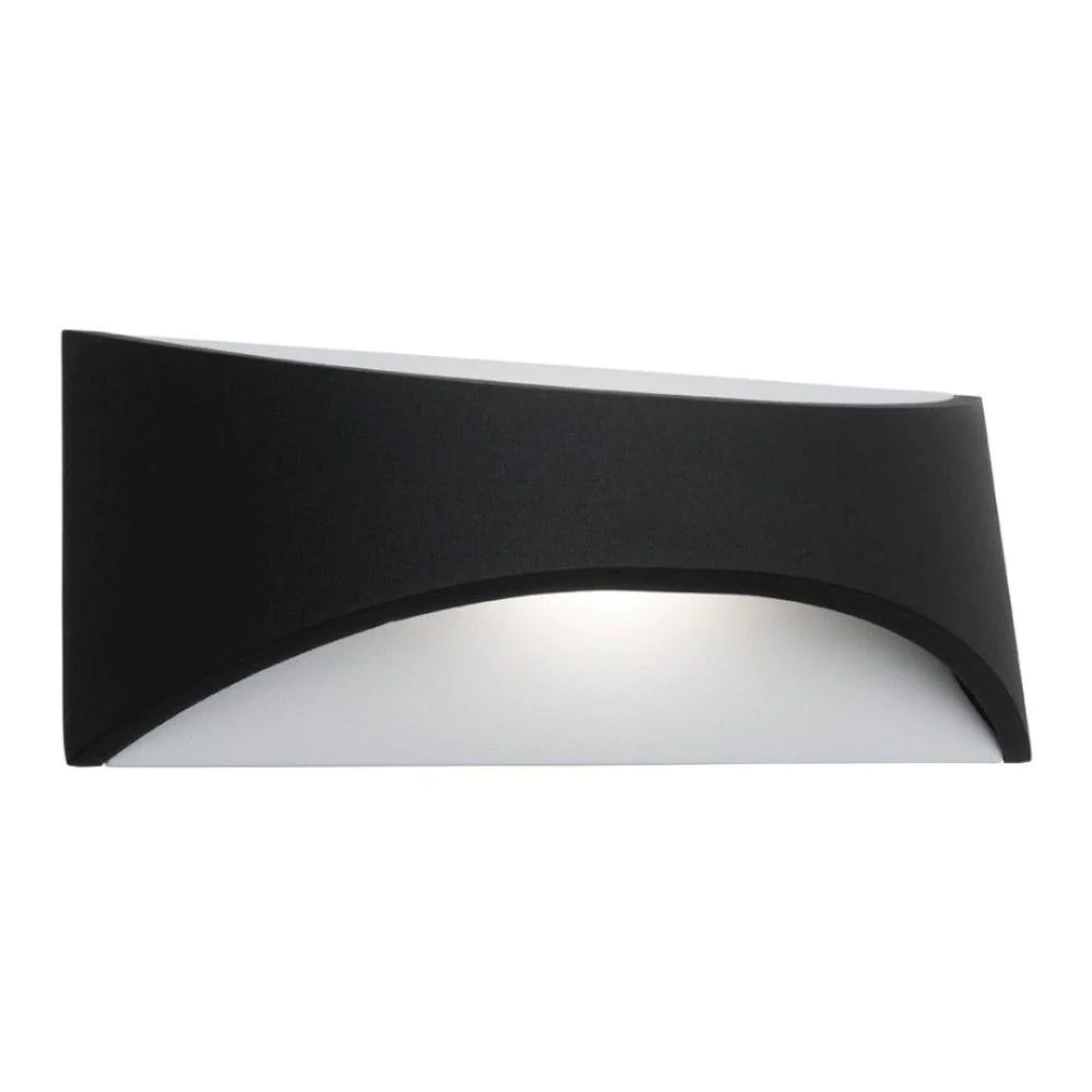 Wall light Wells 8W LED 3CCT IP65 BLK