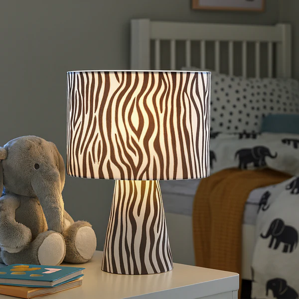 Table lamp Momo Zebra E27 BL