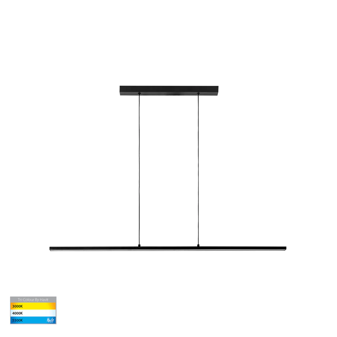 Pendant lamp Proline HV6005T-BLK L120 LED 40W 3CCT Dim