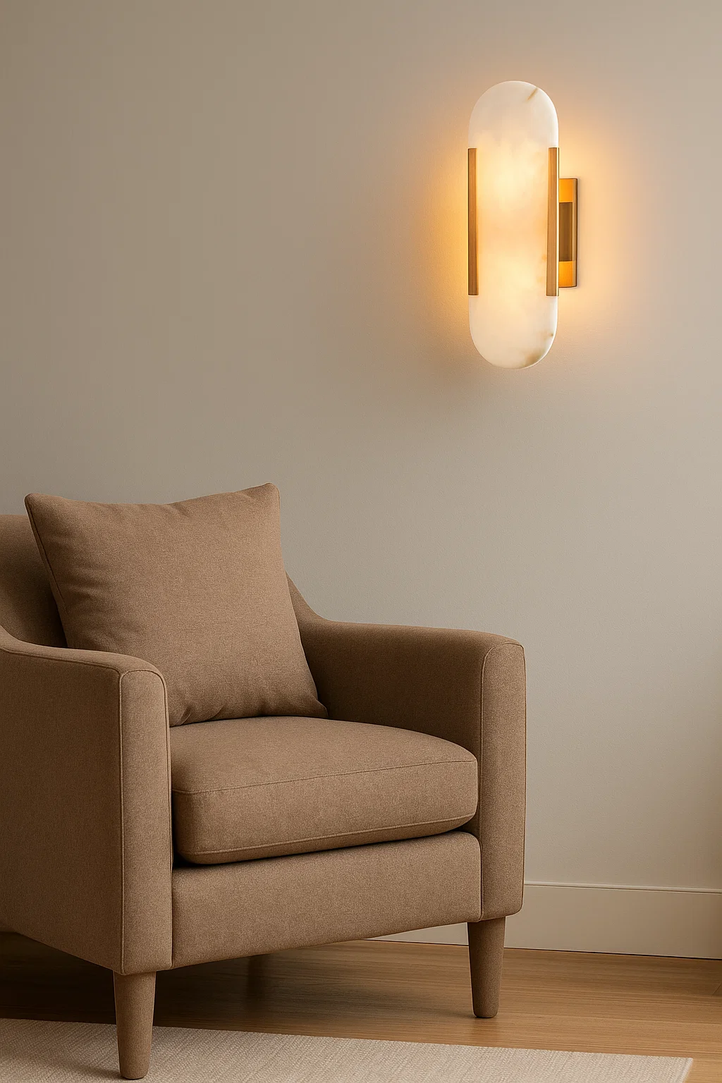 Wall light Yves Alabaster E14 BRS