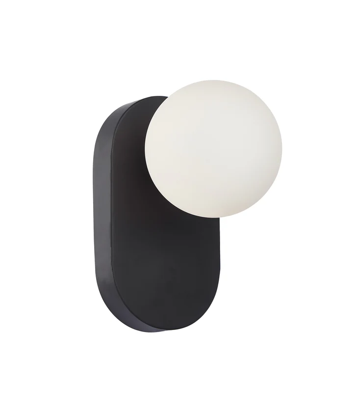 Wall light BALLE2 round G9 BLK