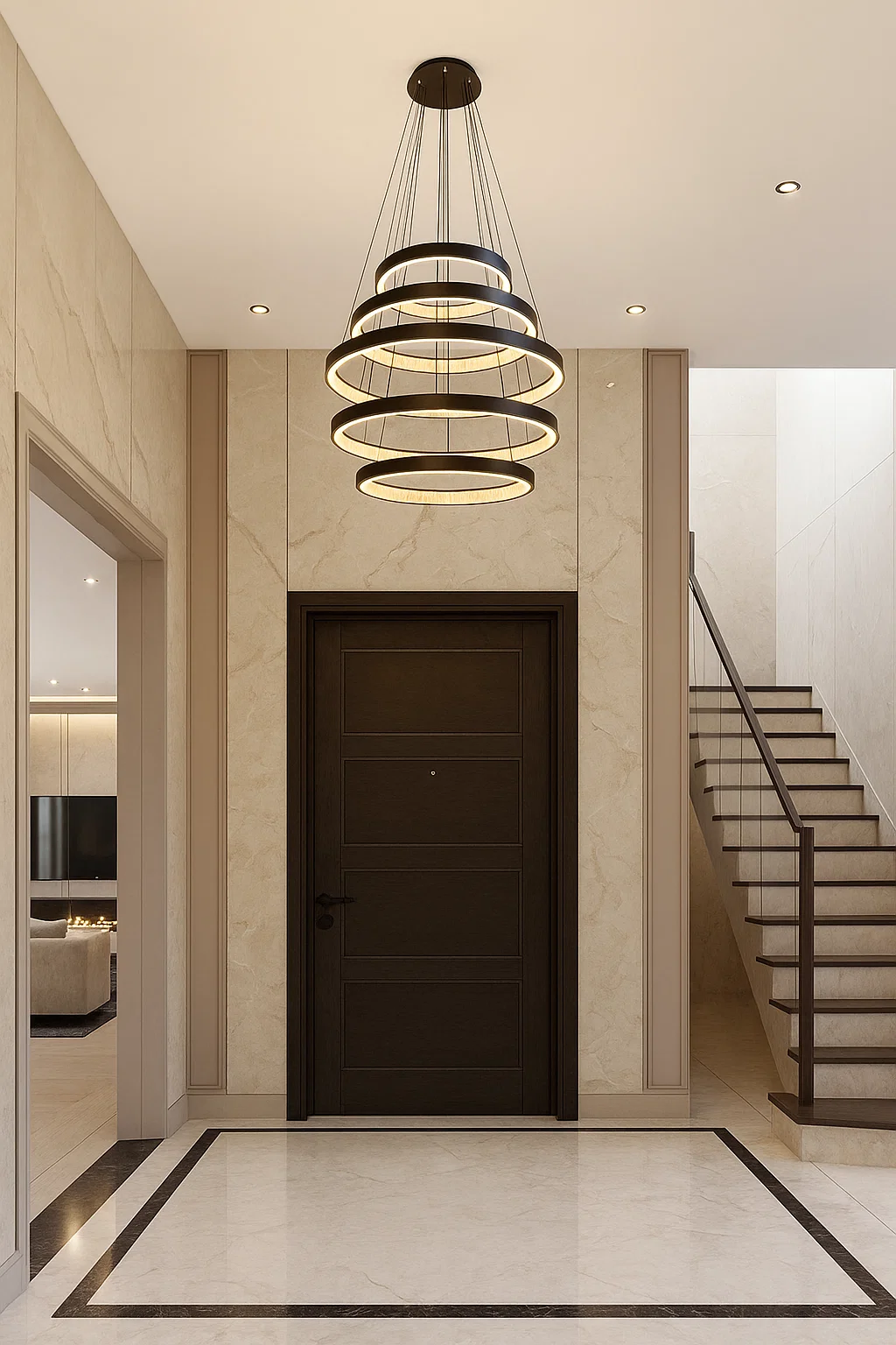 Pendant lamp Margo 5 tier LED 184W 3K BRZ