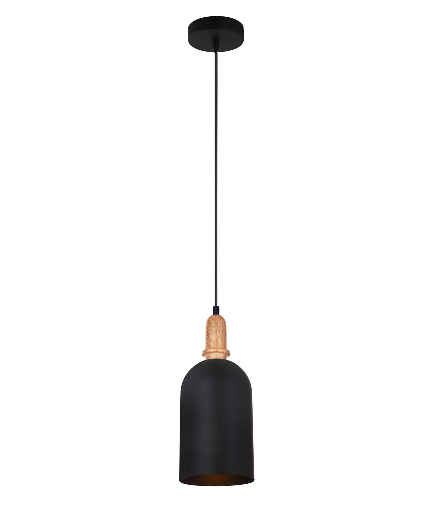 Pendant lamp HORTEN Scandinavian Oblong Shape BLK