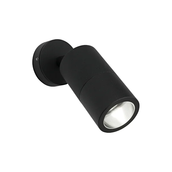Wall light Stockholm 1lt IP65 GU10 D60 BLK