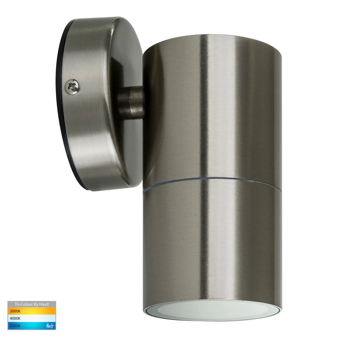 Wall light Fortis Stainless Steel 3CCT Fixed Down LED HV1172T IP65