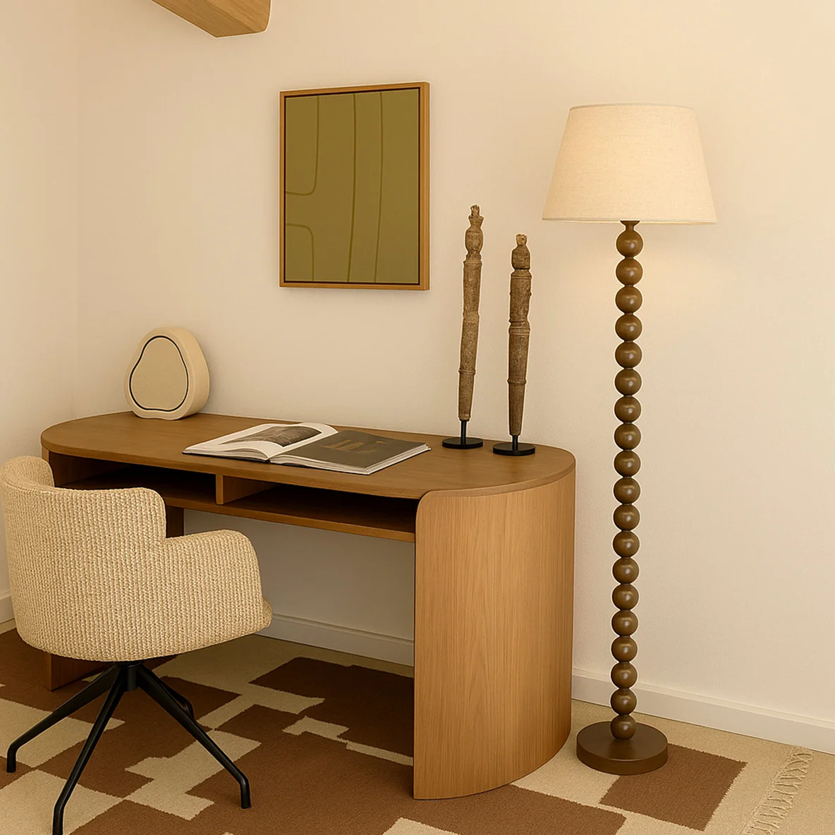Floor lamp Pearl Orb E27 TOFFEE