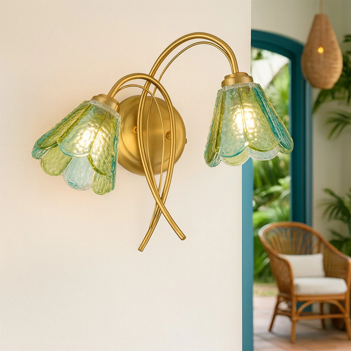 Wall light Coraline 2lt G9 MULTICOLOUR