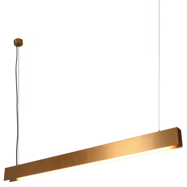 Pendant lamp Rectilinear LED 13W L110 BRS