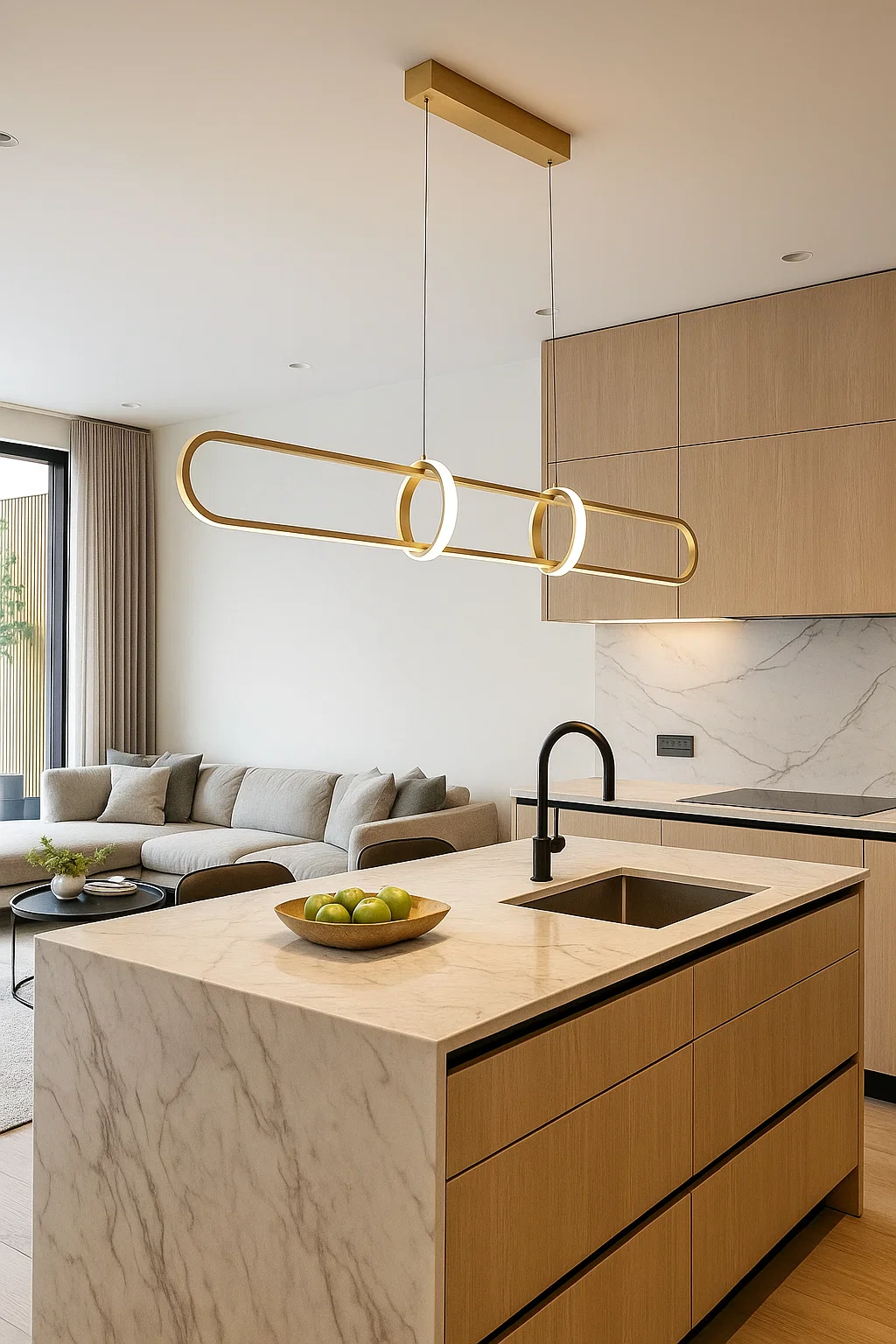 Pendant lamp Aura L1 LED 45W 3CCT L150 GL