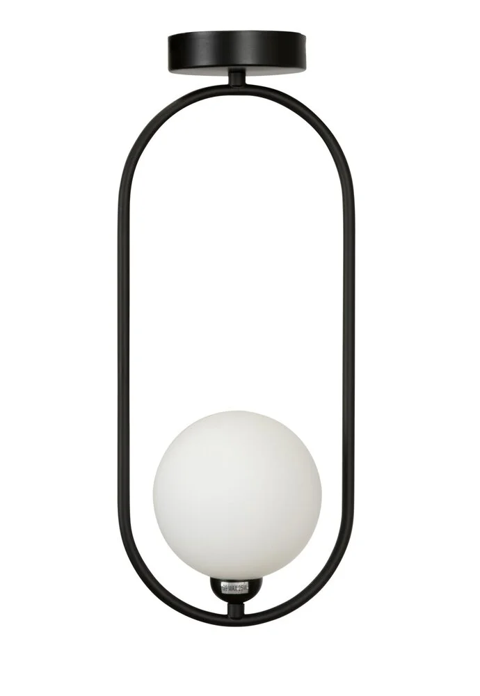 Single pendant DACARAN-1CTC Black