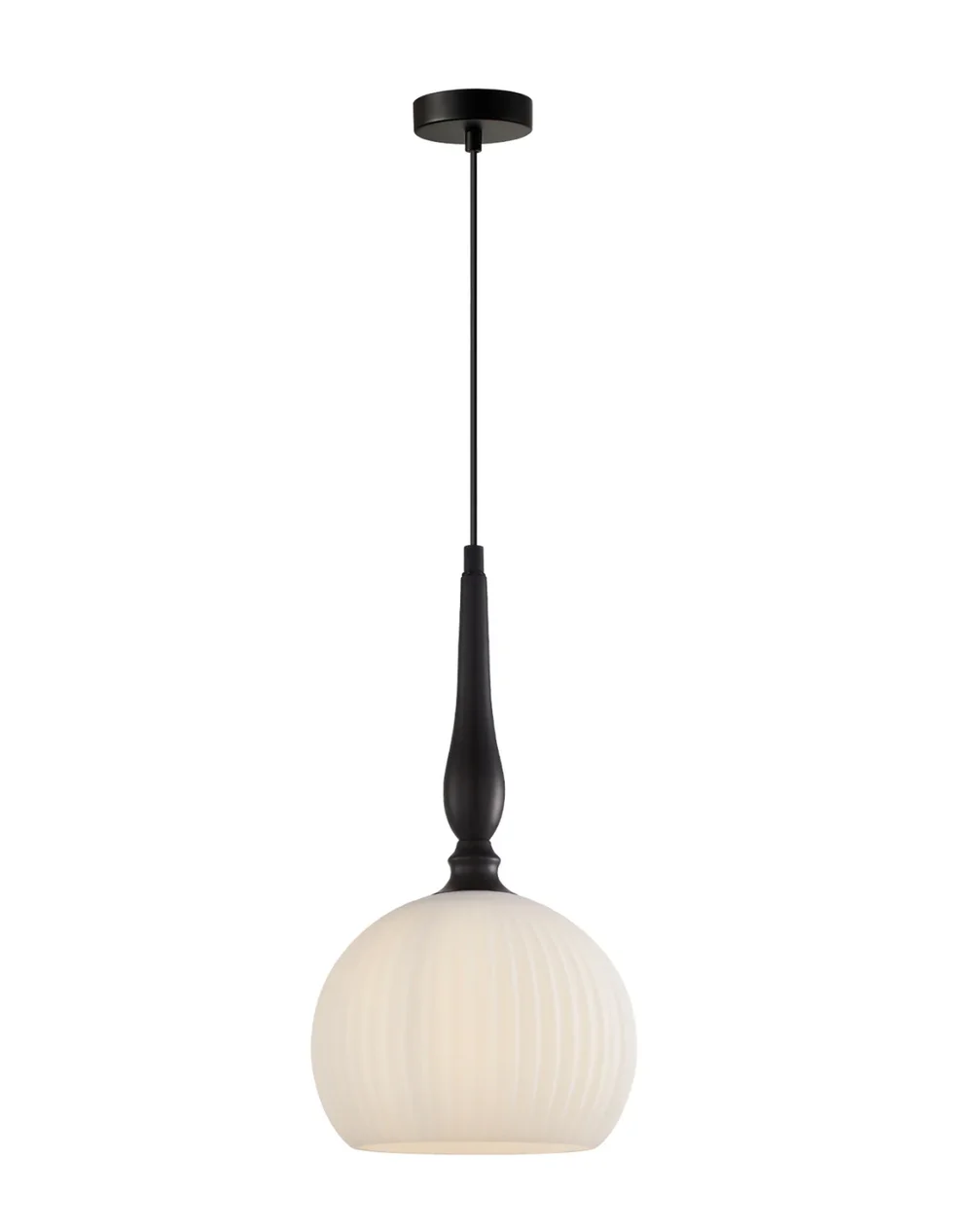Pendant lamp CALIZ 4 Frosted Wine Glass Ribbed 72W