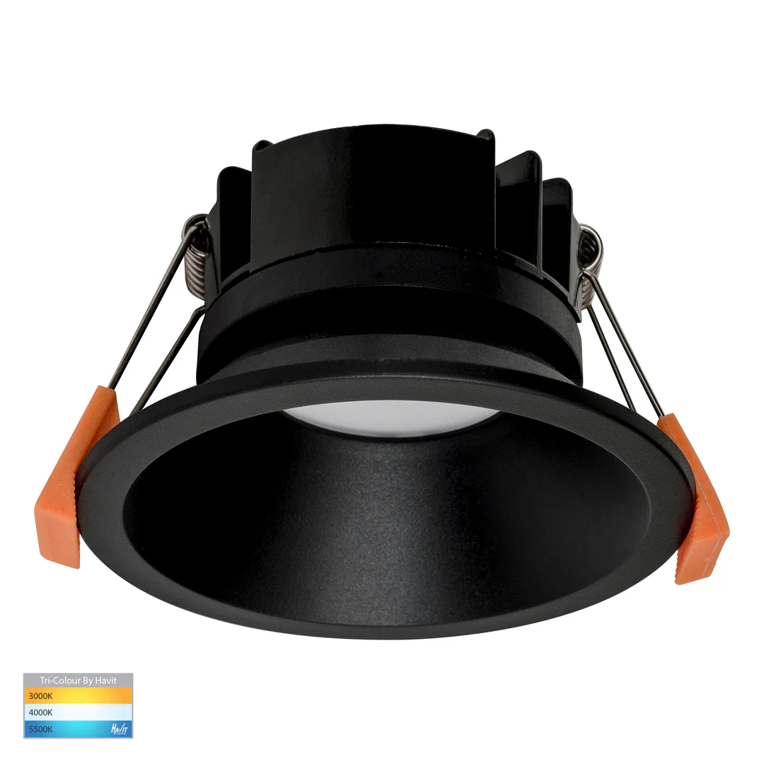 Recessed downlight Gleam BLK Fixed LED 3CCT 9W IP54