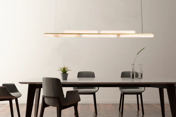 Pendant lamp Lina Marble LED BRS