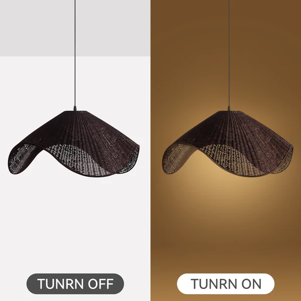 Pendant Light Adaya Rattan Brown