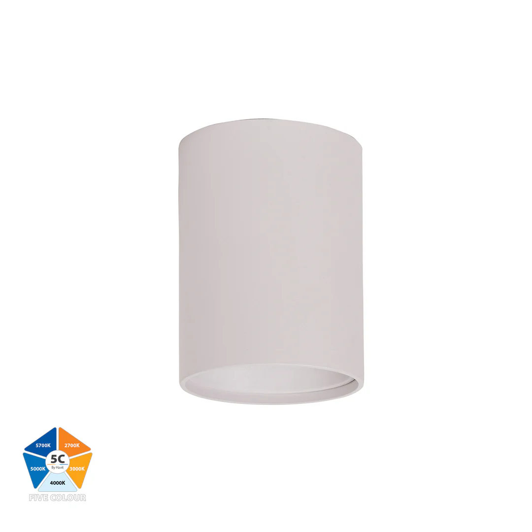 Surface downlight Nella WHT 5CCT LED 7W IP54