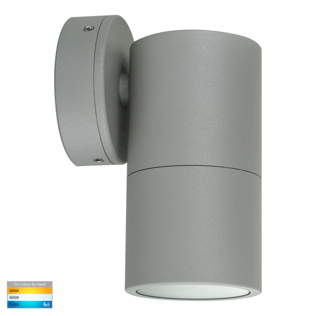 Wall light Tivah Silver 3CCT Fixed Down HV1147GU10T IP65