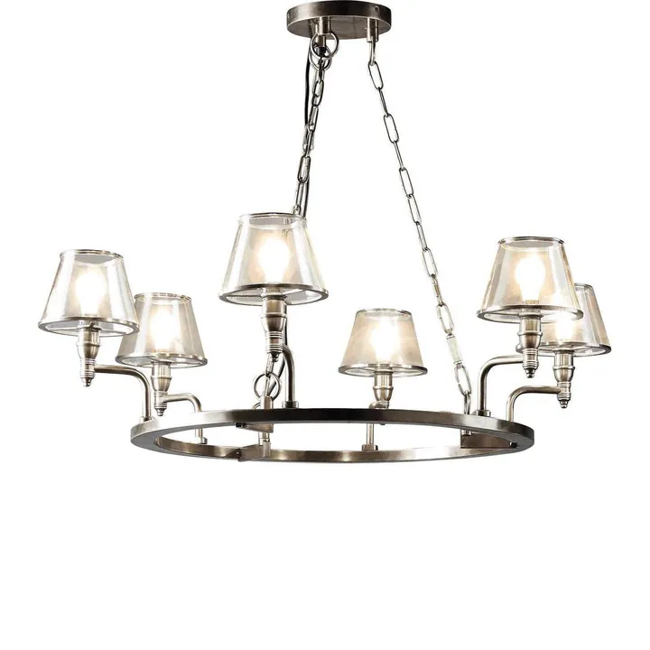 Chandelier Sienna 40W 6lt E14 SILVER