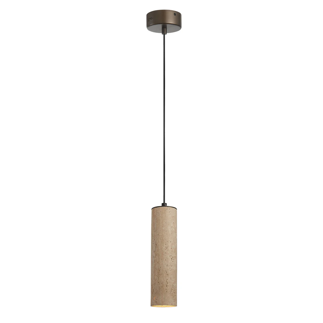 Pendant lamp Terra Travertine H26 BRS