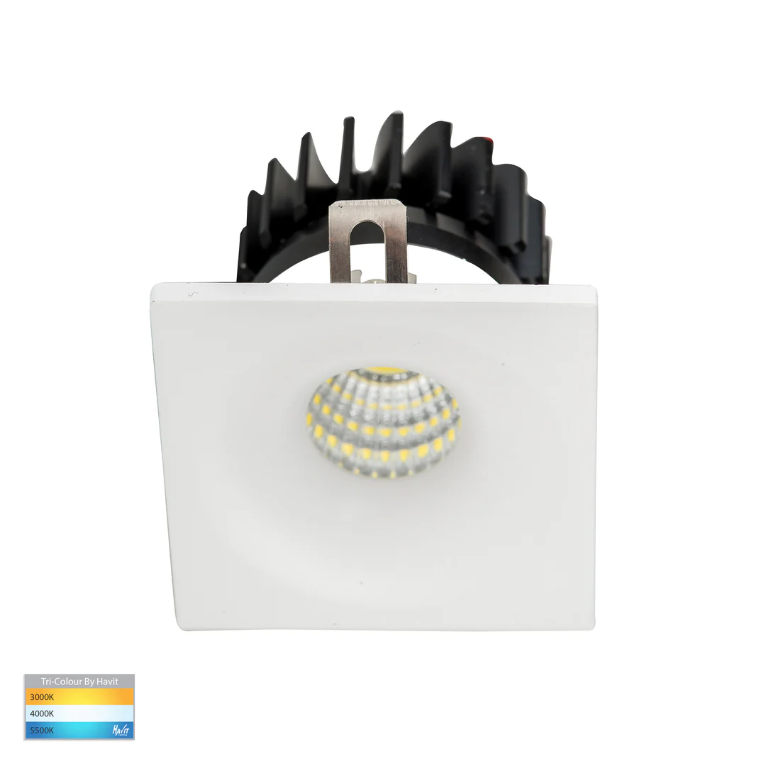 Recessed downlight Niche WHT Square Mini 3CCT 3W IP54