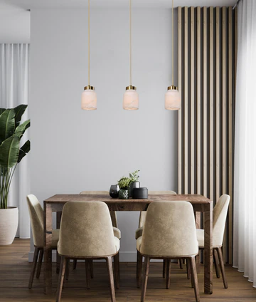 Pendant Lamp Tufo Jar Alabaster E27 BRS