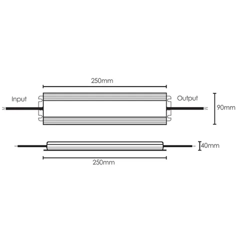 Driver LED VDX250W 250w 12v IP67