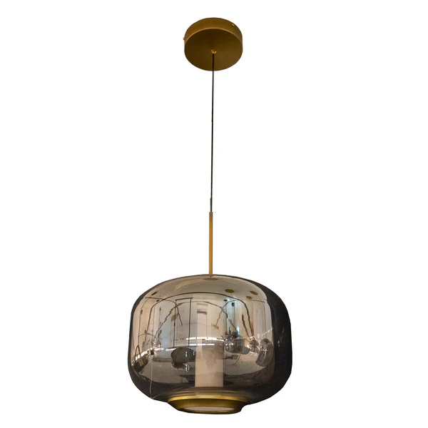 Pendant lamp Haloa LED 18W Alabaster BRS
