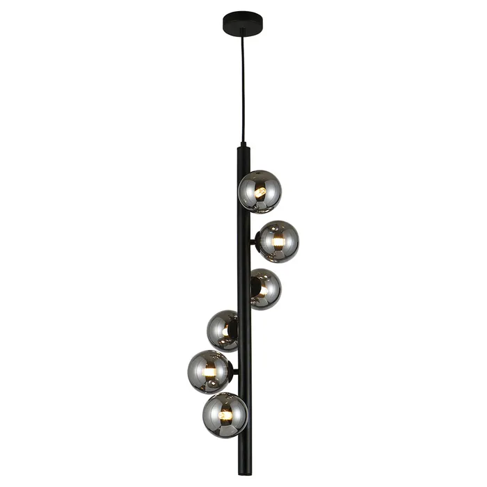 Pendant lamp Midday 6L Drop BLK