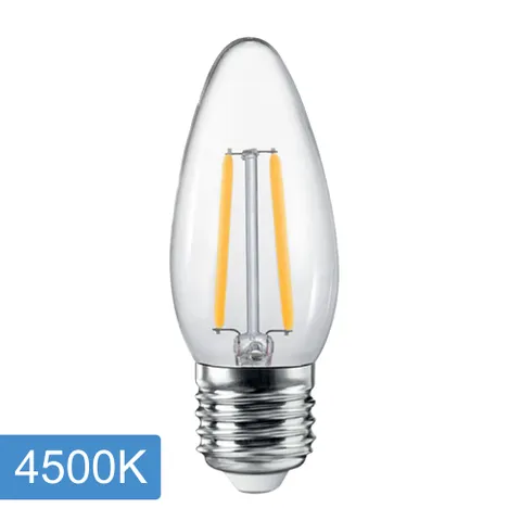 Globe Candle C35 4w LED Filament - nonDim - E27 - 4500K