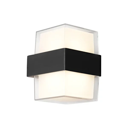 Wall light Haast 2lt IP65 10W 3CCT BLK