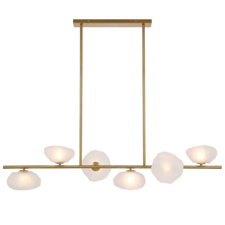 Pendant lamp ZECCA 6 L1500 D200 ANT GOLD FROST
