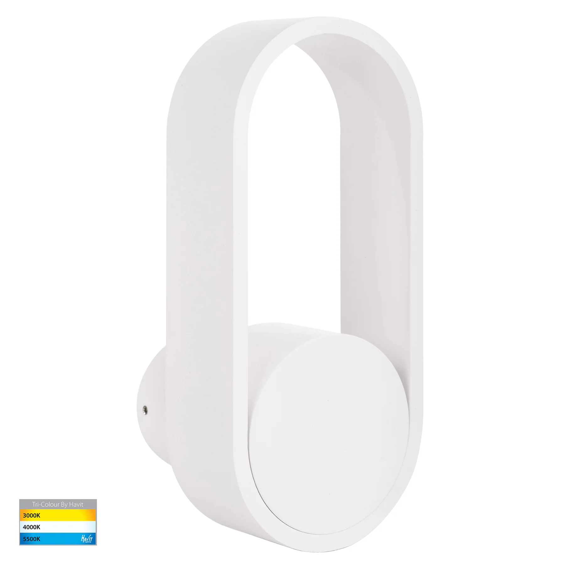 Wall light Ovale HV8080T-WHT LED 7W TRI Colour Dimmable